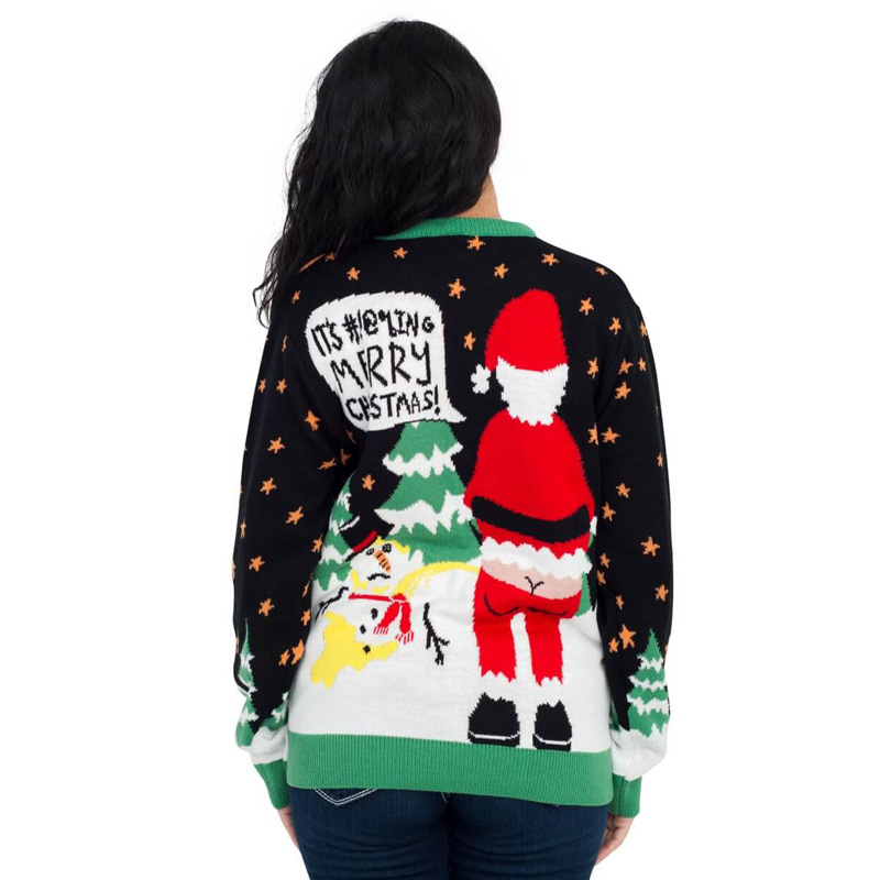 Christmas Santa Claus Round Neck Sweater